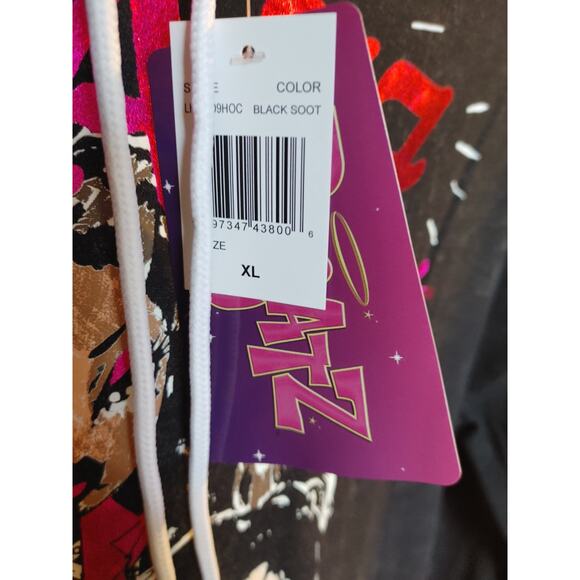 Bratz Hoodie Graphic Pockets Drawstring Metallic Medium 7/9 Juniors NWT - Picture 4 of 5